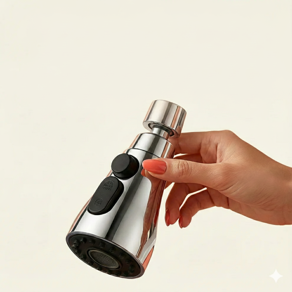 Universal Triple-Mode Faucet Head